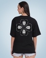 Shop Women's Black Love Has Many Faces Graphic Printed Oversized T-shirt-Design