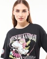 Shop Women's Black Love Hasira Graphic Printed Oversized T-shirt