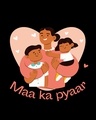 Shop Women's Black Maa Ka Pyaar Graphic Printed Boyfriend T-shirt-Full