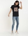 Shop Women's Black Mickey Moods Graphic Printed Boyfriend T-shirt-Design