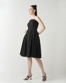 Shop Women's Black Midi Dress-Design