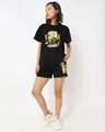 Shop Women's Black Minion'S Bello Boyfriend T-shirt-Full