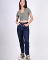 Shop Women's Black Mom Fit Jeans-Design