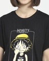 Shop Women's Black Monkey Boyfriend T-shirt