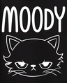 Shop Women's Black Moody Graphic Printed Hoodie-Full