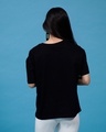 Shop Women's Black Moody Graphic Printed T-shirt-Full