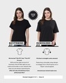 Shop Women's Black Moon Child Graphic Printed Oversized T-Shirt-Design
