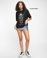 Shop Women's Black Moon Child Graphic Printed Oversized T-Shirt-Full