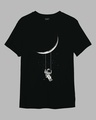 Shop Women's Black Moon Swing Graphic Printed T-shirt-Full