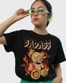 Shop Women's Black My Badass Tee Graphic Printed Boyfriend T-shirt-Front