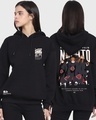 Shop Women's Black Nagato Graphic Printed Oversized Hoodie-Front