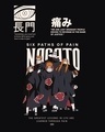 Shop Women's Black Nagato Graphic Printed Oversized Hoodie