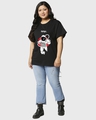 Shop Women's Black NASA Astronaut Graphic Printed Plus Size Boyfriend T-shirt-Design