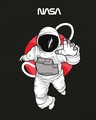 Shop Women's Black NASA Astronaut Graphic Printed Plus Size Boyfriend T-shirt-Full