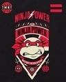 Shop Women's Black Ninja Power Graphic Printed Oversized T-shirt