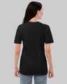 Shop Women's Black Oasis Typography Loose Fit T-shirt-Design