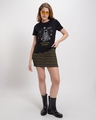 Shop Women's Black One With The Universe Graphic Printed T-shirt-Full