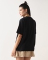 Shop Women's Black Opinion Means Little Graphic Printed Oversized T-shirt-Full