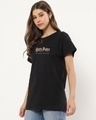 Shop Women's Black Order of the Phoenix Graphic Printed Boyfriend T-shirt-Design