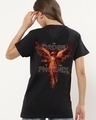 Shop Women's Black Order of the Phoenix Graphic Printed Boyfriend T-shirt-Front