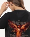 Shop Women's Black Order of the Phoenix Graphic Printed Boyfriend T-shirt