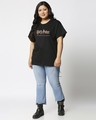 Shop Women's Black Order of the Phoenix Graphic Printed Plus Size Boyfriend T-shirt-Full