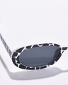 Shop Women's Black Oval UV Protected Lens Sunglasses