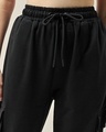 Shop Women's Black Oversized Cargo Joggers