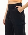 Shop Women's Black Oversized Cargo Carpenter Pants