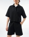 Shop Women's Black Oversized Co-ordinates