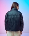 Shop Women's Black & Blue Reversible Oversized Jacket-Design