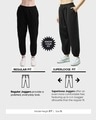 Shop Women's Black Oversized Joggers-Design