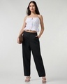 Shop Women's Black Oversized Korean Pants-Full