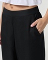 Shop Women's Black Oversized Korean Pants