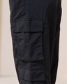 Shop Women's Black Oversized Cargo Parachute Pants