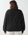 Shop Women's Black Oversized Plus Size Sweatshirt-Design