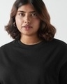 Shop Women's Black Oversized Plus Size Sweatshirt