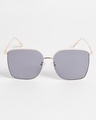 Shop Women's Black Oversized Polarised Lens Sunglasses-Design