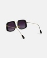 Shop Women's Black Oversized Polarised Lens Sunglasses