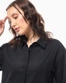 Shop Women's Black Oversized Shirt