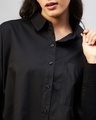 Shop Women's Black Oversized Shirt