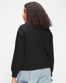 Shop Women's Black Oversized Sweatshirt-Full