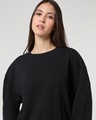Shop Women's Black Oversized Sweatshirt