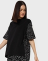 Shop Women's Black Oversized T-shirt-Design