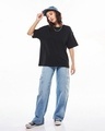 Shop Women's Black Oversized T-shirt