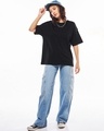 Shop Women's Black Oversized T-shirt