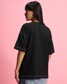 Shop Women's Black Oversized T-shirt-Full
