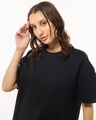Shop Women's Black Oversized T-shirt