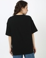 Shop Women's Black Oversized T-shirt-Full
