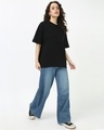 Shop Women's Black Oversized T-shirt